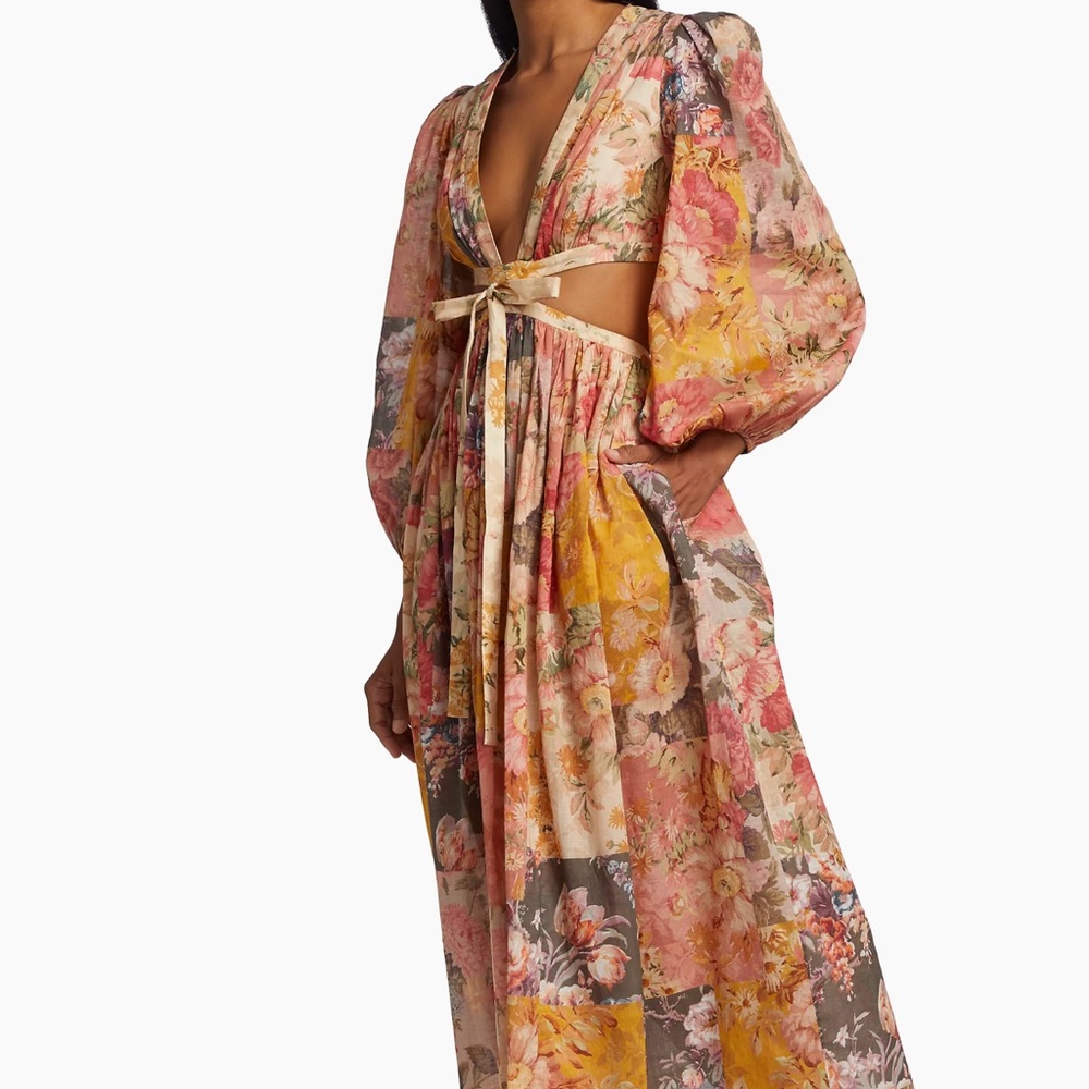 Zimmerman Patti Floral Patchwork Maxi Dress NWT